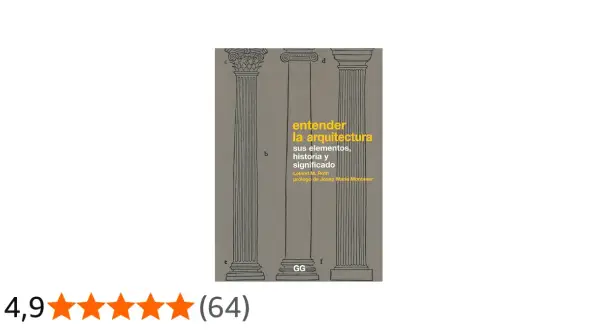 Libro "Entender la arquitectura" con ilustraciones de columnas, ideal para una introducción al tema.