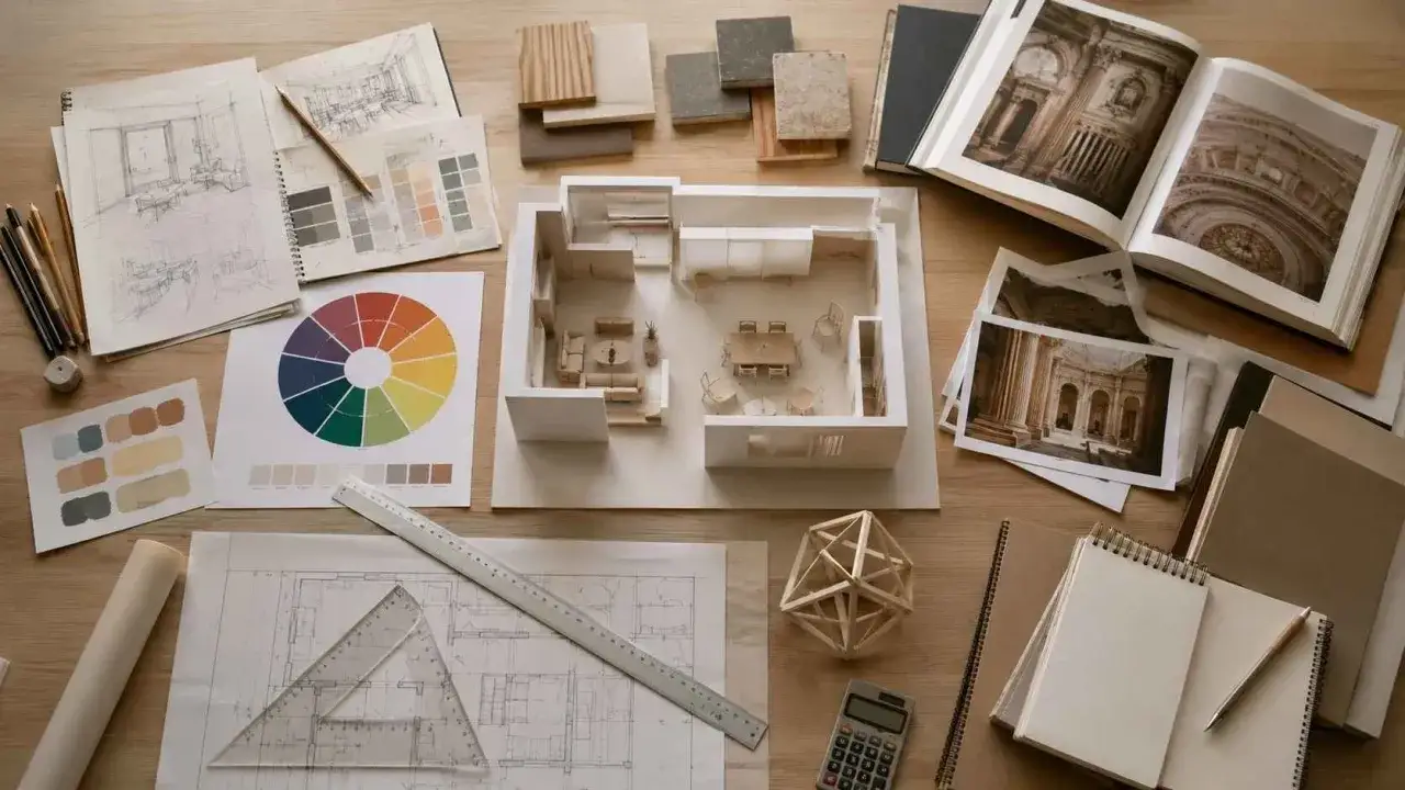 Dise&ntilde;o de interiores: bocetos, maquetas, muestras de color y planos. &iquest;Qu&eacute; bachillerato hacer?